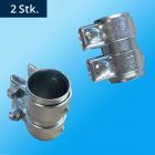 Morsetto doppio 45x90 mm - Interno ⌀ 48500 mm Esterno ⌀ 49,50 mm Lunghezza 90,00 mm