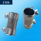 Morsetto doppio 50x125 mm - Interno ⌀ 50,00 mm Esterno ⌀ 54,50 mm Lunghezza 125,00 mm