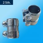 Morsetto doppio 50x90 mm - Interno ⌀ 50,00 mm Esterno ⌀ 54,50 mm Lunghezza 90,00 mm