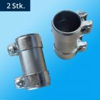 Morsetto doppio 55x125 mm - Interno ⌀ 55,00 mm Esterno ⌀ 59,50 mm Lunghezza 125,00 mm