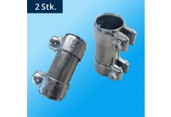 Morsetto doppio 45x125 mm - Interno ⌀ 45,00 mm Esterno ⌀ 49,50 mm Lunghezza 125,00 mm